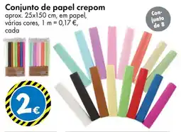 TEDi Conjunto de papel crepom promoção