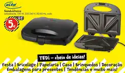 TEDi Sanduicheira Elta promoção