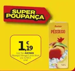Auchan Iced Tea Auchan Pêssego promoção