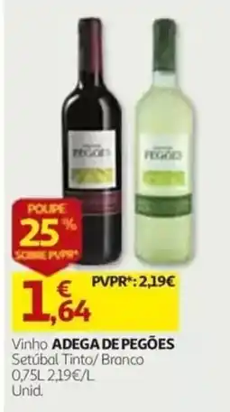 Auchan Vinho ADEGA DE PEGÕES promoção