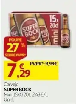 Auchan Cerveja Super Bock promoção