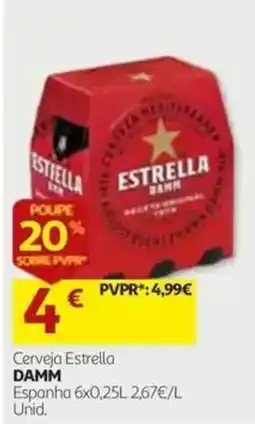 Auchan Cerveja Estrella Damm promoção