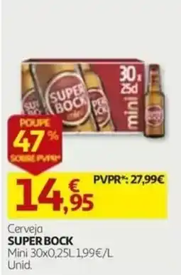 Auchan Cerveja super bock promoção