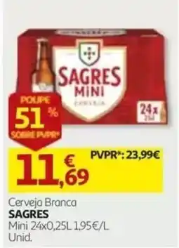 Auchan Cerveja branca sagres promoção