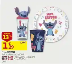 Auchan Copos stitch promoção