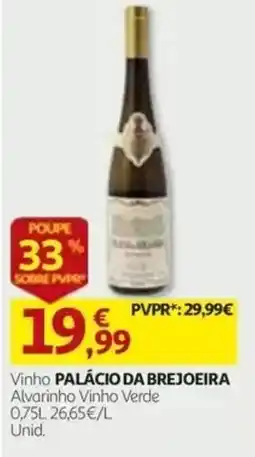 Auchan Vinho palácio da brejoeira promoção