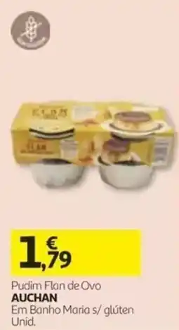 Auchan Pudim Flan de Ovo Auchan promoção