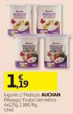 Auchan Iogurte c/ Pedaços Auchan promoção