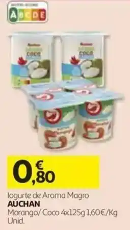 Auchan Iogurte de aroma magro auchan promoção