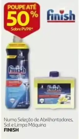 Auchan Finish numa seleção de abrillhantadores, sal e limpa máquina promoção