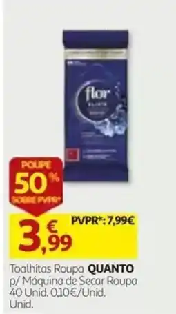 Auchan toalhitas roupa flor black promoção