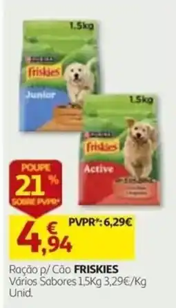 Auchan Ração p/ Cão FRISKIES promoção