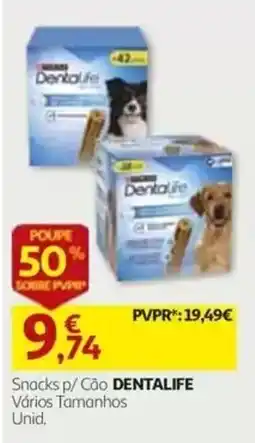 Auchan Snacks p/ Cão DENTALIFE promoção
