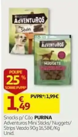 Auchan Snacks p/ Cão Purina Adventuros promoção
