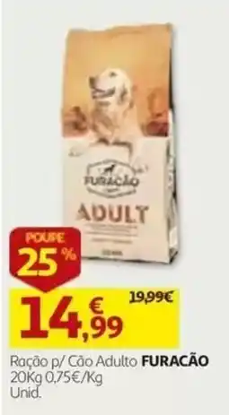 Auchan Ração p/ Cão Adulto Furacão promoção