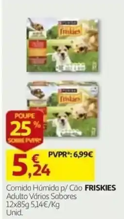 Auchan comida húmida p/ cão friskies promoção