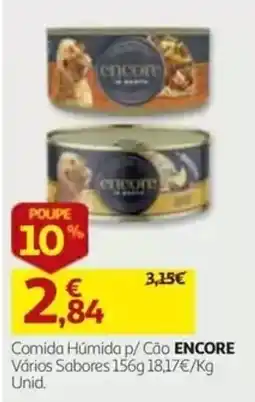 Auchan comida humida p/ cao encore promoção