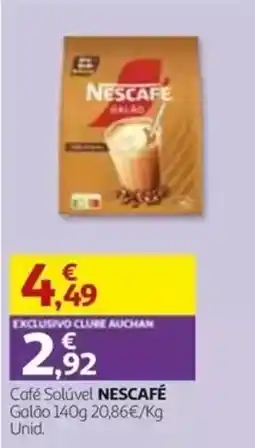 Auchan Café Solúvel NESCAFÉ promoção