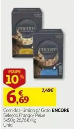 Auchan comida húmida p/ gato encore promoção