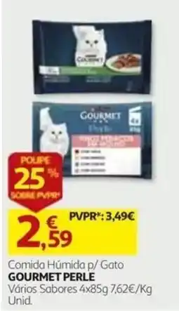 Auchan comida húmida p/ gato gourmet perle promoção