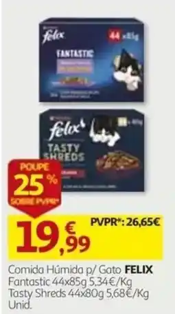 Auchan Comida Húmida p/ Gato FELIX promoção