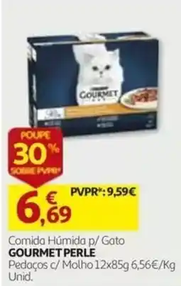Auchan comida húmida p/ gato gourmet perle promoção