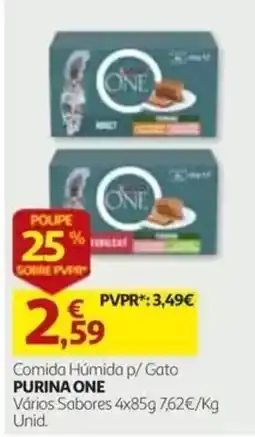 Auchan comida húmida p/ gato purina one promoção