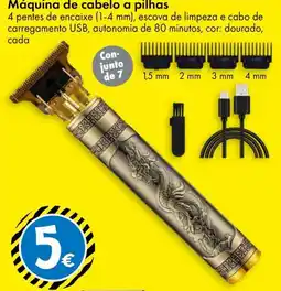 TEDi Máquina de cabelo a pilhas promoção