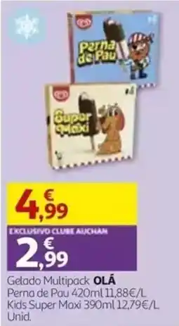 Auchan Gelado Multipack olá promoção