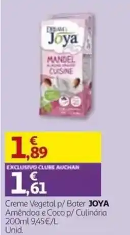 Auchan Creme Vegetal p/ Bater JOYA promoção