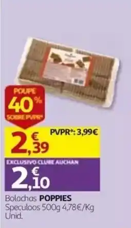 Auchan Bolachas poppies promoção
