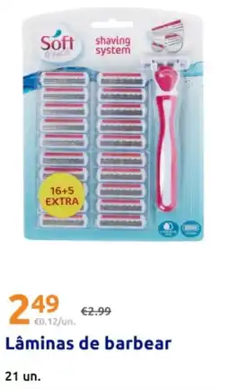 Action Soft touch lâminas de barbear promoção
