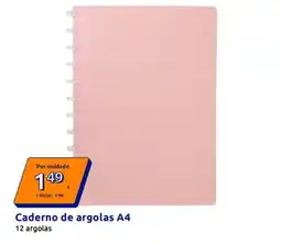 Action Caderno de argolas A4 promoção