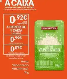 Recheio Amanhecer - arroz vaporizado promoção
