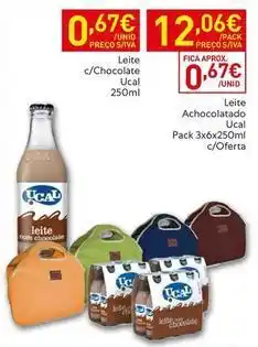 Recheio Ucal - leite con chocolate promoção
