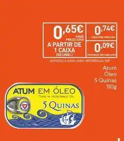 Recheio Quinas - atum oleo promoção