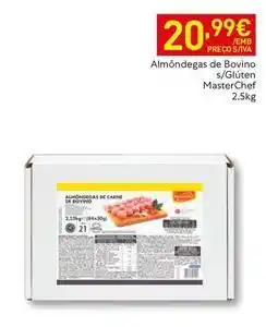 Recheio Masterchef - almôndegas de bovino s/gluten promoção