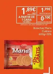 Recheio Cuétara - bolachas maria promoção