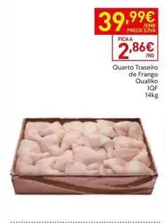 Recheio A+ - quarto traseiro de frango qualiko iof promoção