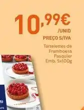 Recheio Pasquier - tartelettes de framboesa promoção