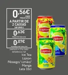 Recheio Lipton - ice tea promoção