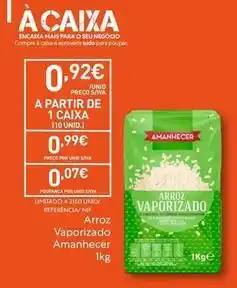 Recheio Amanhecer - arroz vaporizado promoção