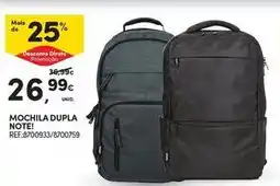 Continente Bom dia Note - mochila dupla promoção
