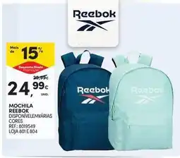 Continente Bom dia Reebok - mochila promoção