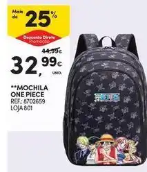 Continente Bom dia One - mochila one piece promoção