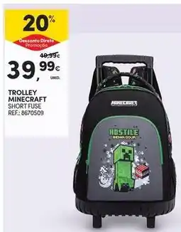 Continente Bom dia Minecraft - trolley promoção