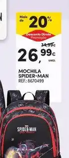 Continente Bom dia Spiderman - mochila spider-man promoção