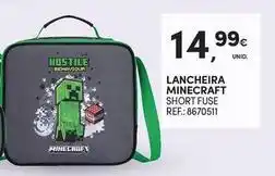 Continente Bom dia Minecraft - lancheira short fuse promoção