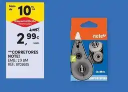 Continente Bom dia Note - correctores promoção