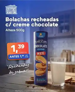 Casa Cheia Bolachas recheadas c/ creme chocolate alteza promoção